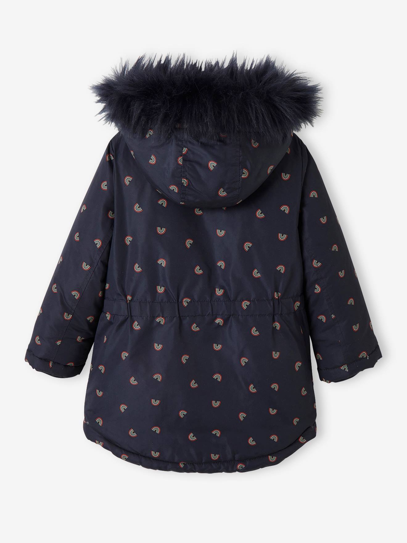 Vertbaudet Mädchen Winterjacke mit Recycling-Polyester - dunkelbraun