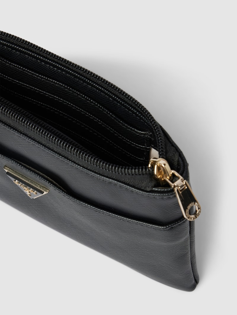 Portemonnaie mit herausnehmbarer Tasche in schwarz