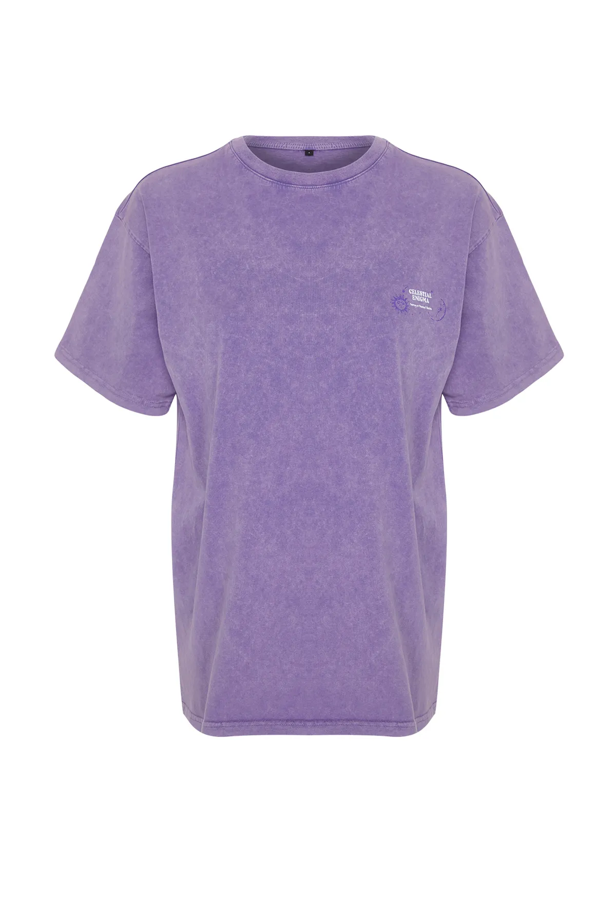Trendyol Collection  T-Shirt - Lila - Oversized