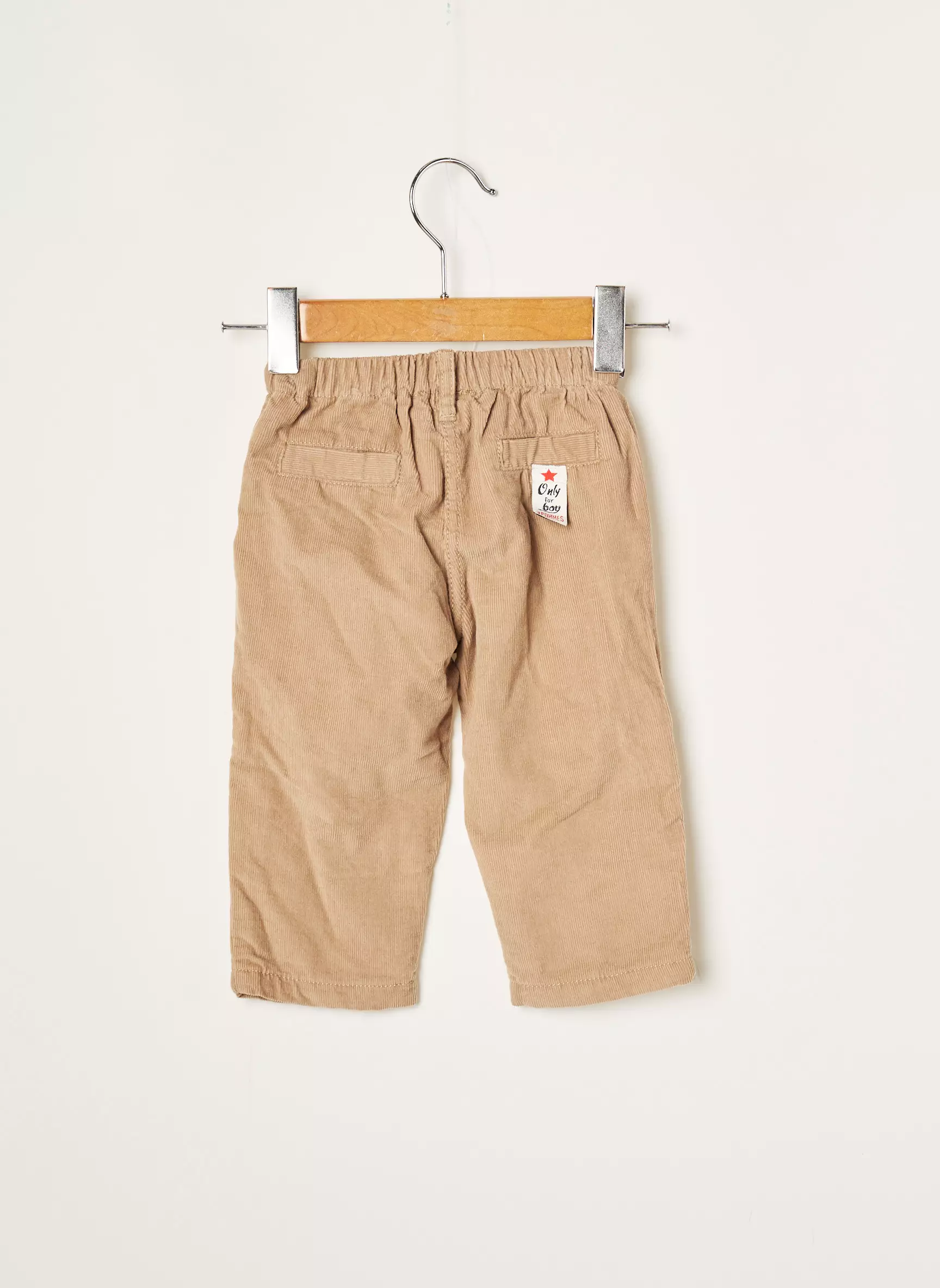 3 Pommes Pantalons Droits Garcon couleur blanc