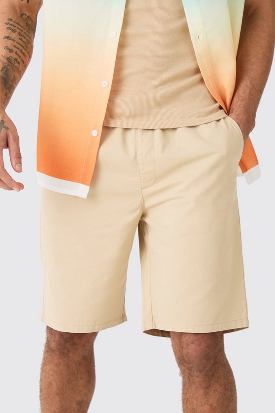 Lockere Shorts mit elastischem Bund