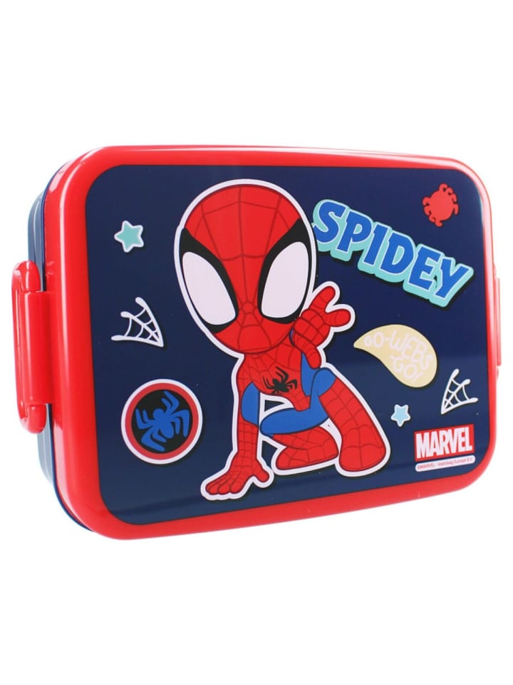 Marvel Spiderman Kinder Lunchbox – Robuste Brotdose in Dunkelblau günstig kaufen onesize