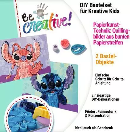 Paper Art Quilling Stitch - Bastelset für Kinder ab 7 Jahren