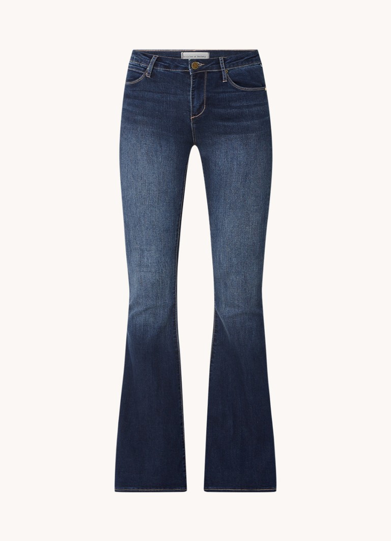 Articles Of Society Faith mid waist flared jeans with dark wash