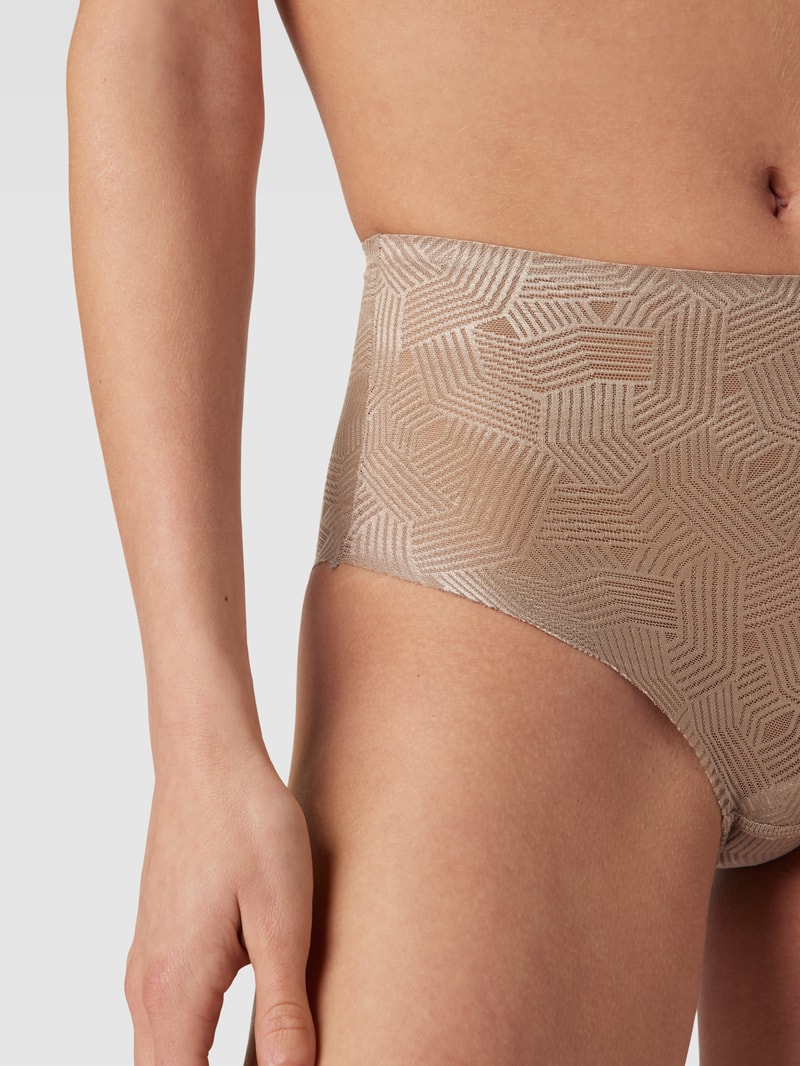 Slip mit Strukturmuster Modell 'SOFT Shaping' in beige