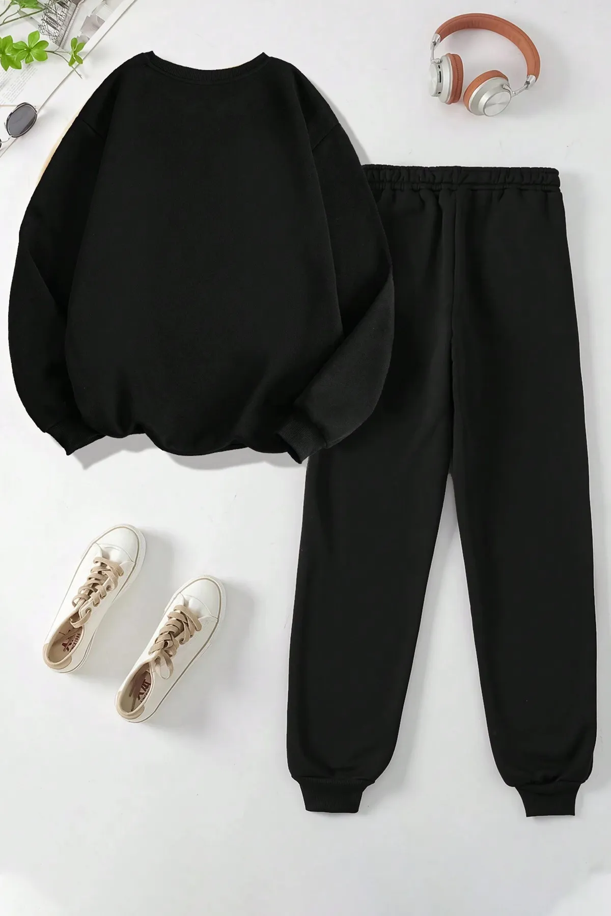 uyguntarz  Sport-Sweatsuit Set - Schwarz - Regular Fit