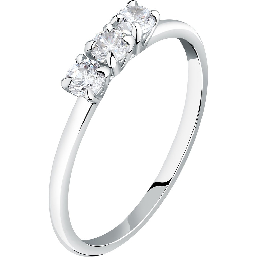Live Diamond Bague pour femme 375 Or blanc recyclé or blanc Bague