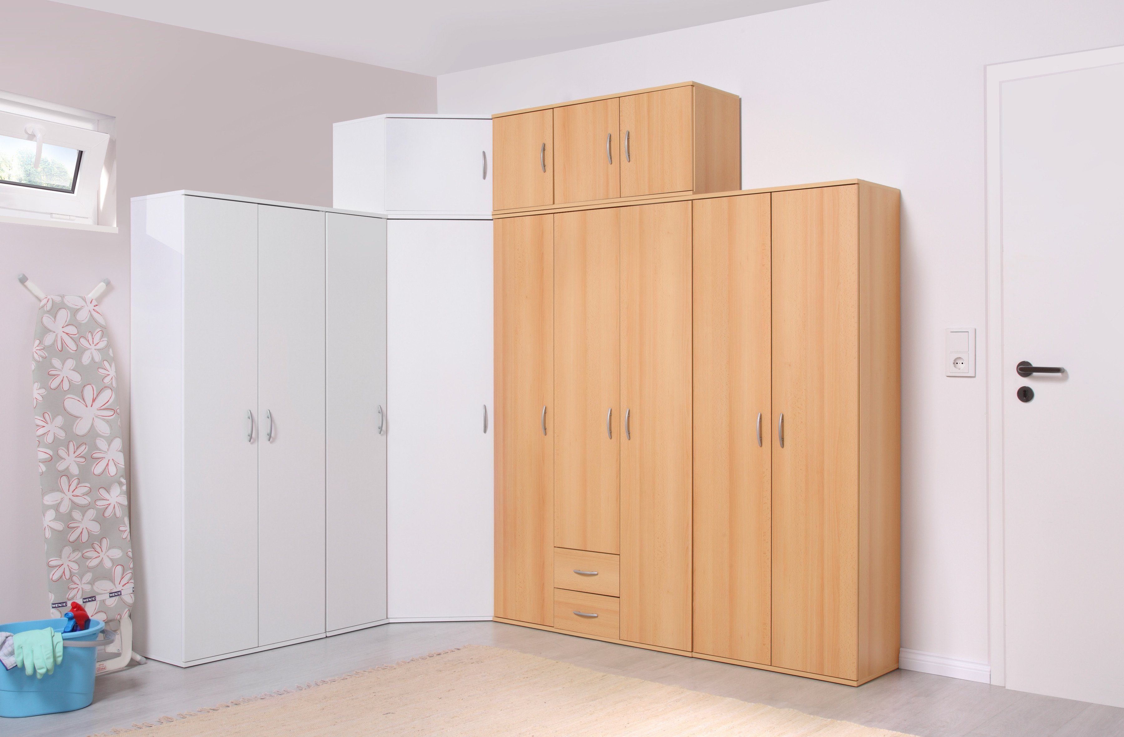 Procontour Hochschrank 2 Türen + 6 Böden