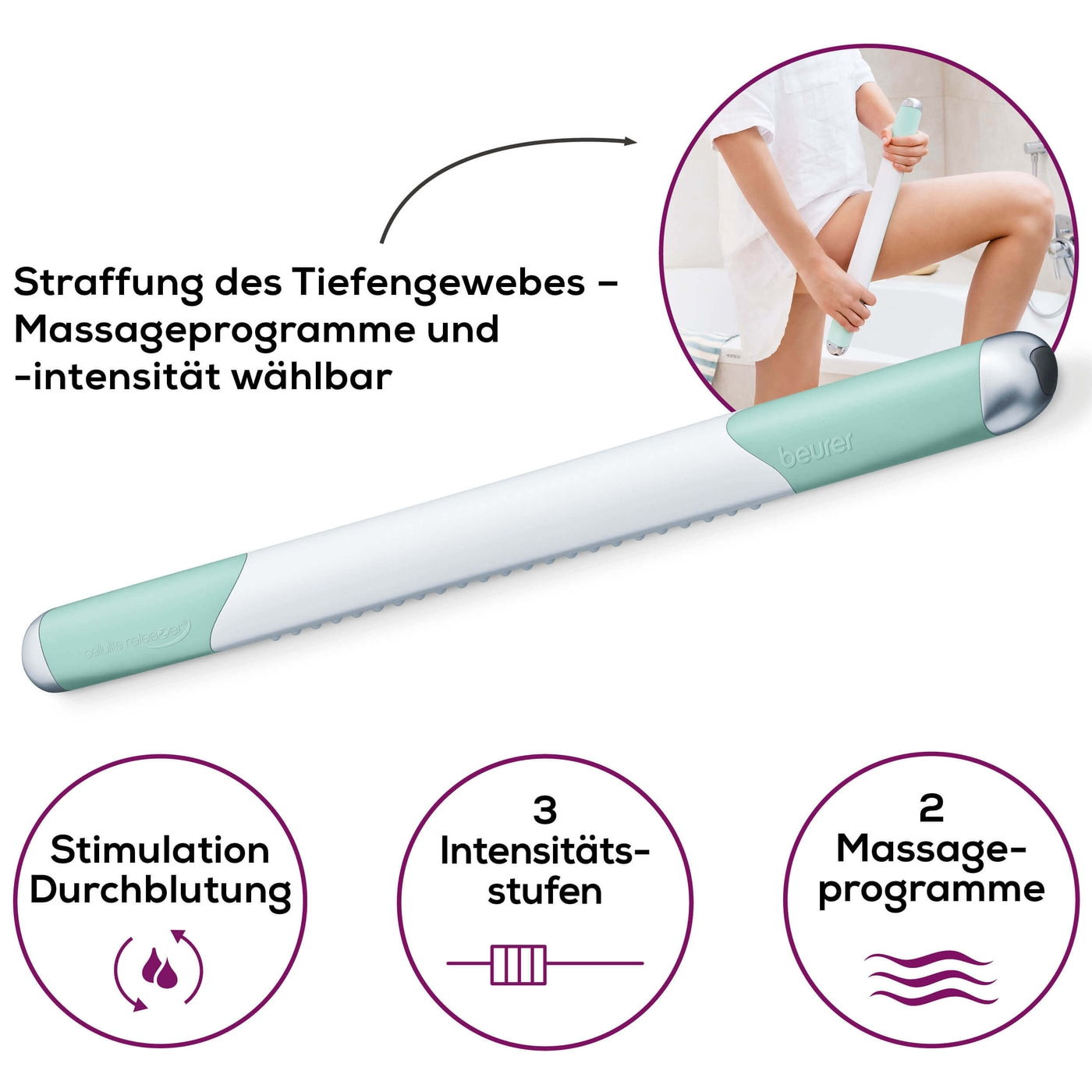 Beurer cellulite releaZer®-Cellulite Massage Gerät verringert Cellulite – klinisch getestet