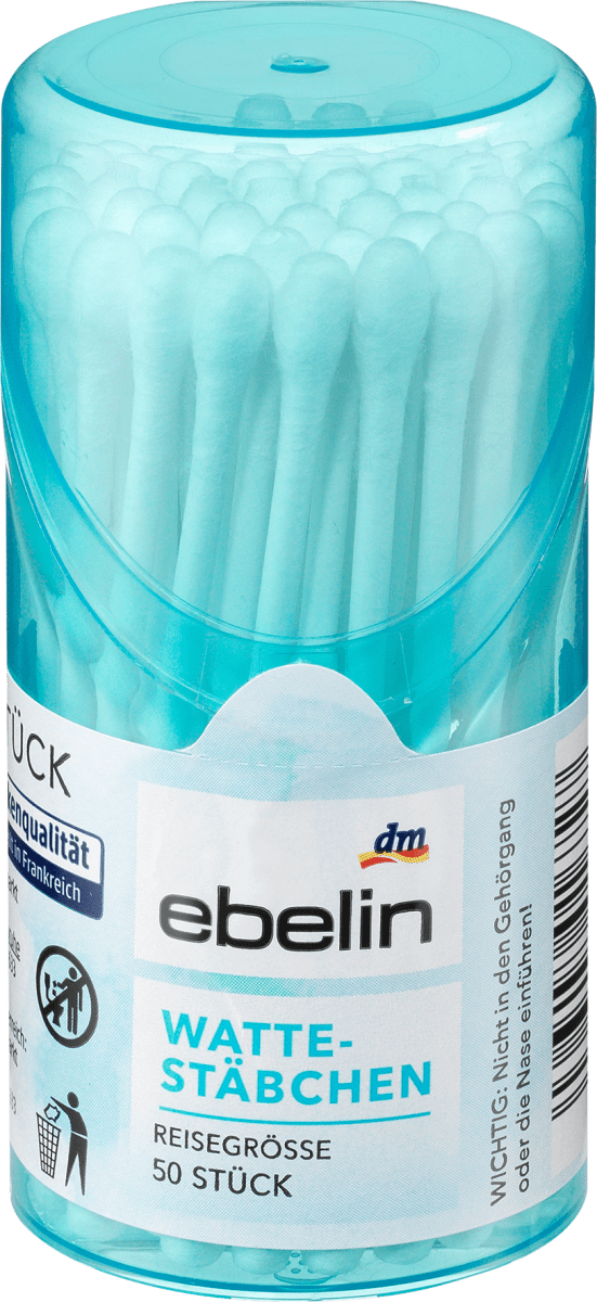 Wattestäbchen Reisebox, 50 St