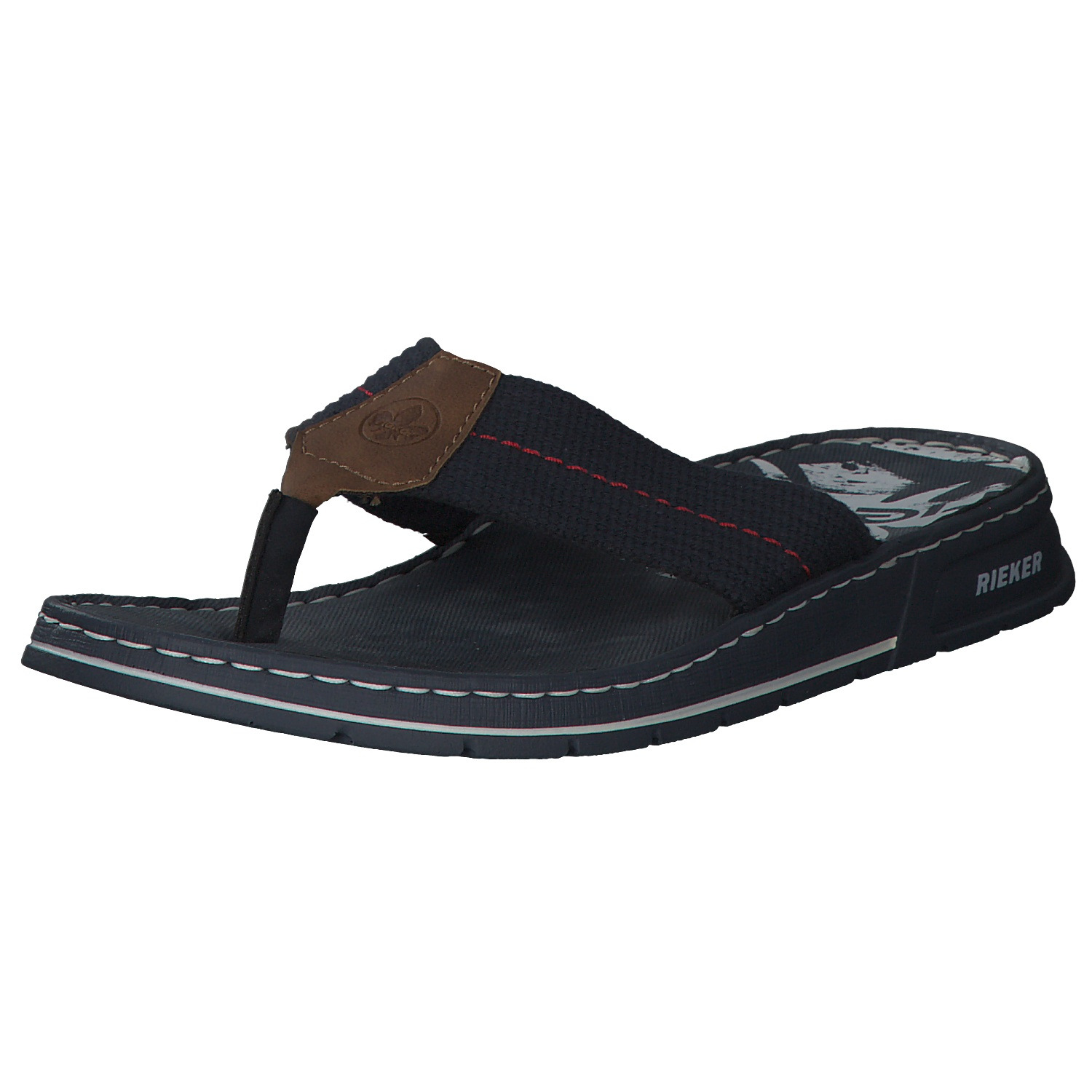 Rieker 21280, Zehentrenner, Herren, Blau