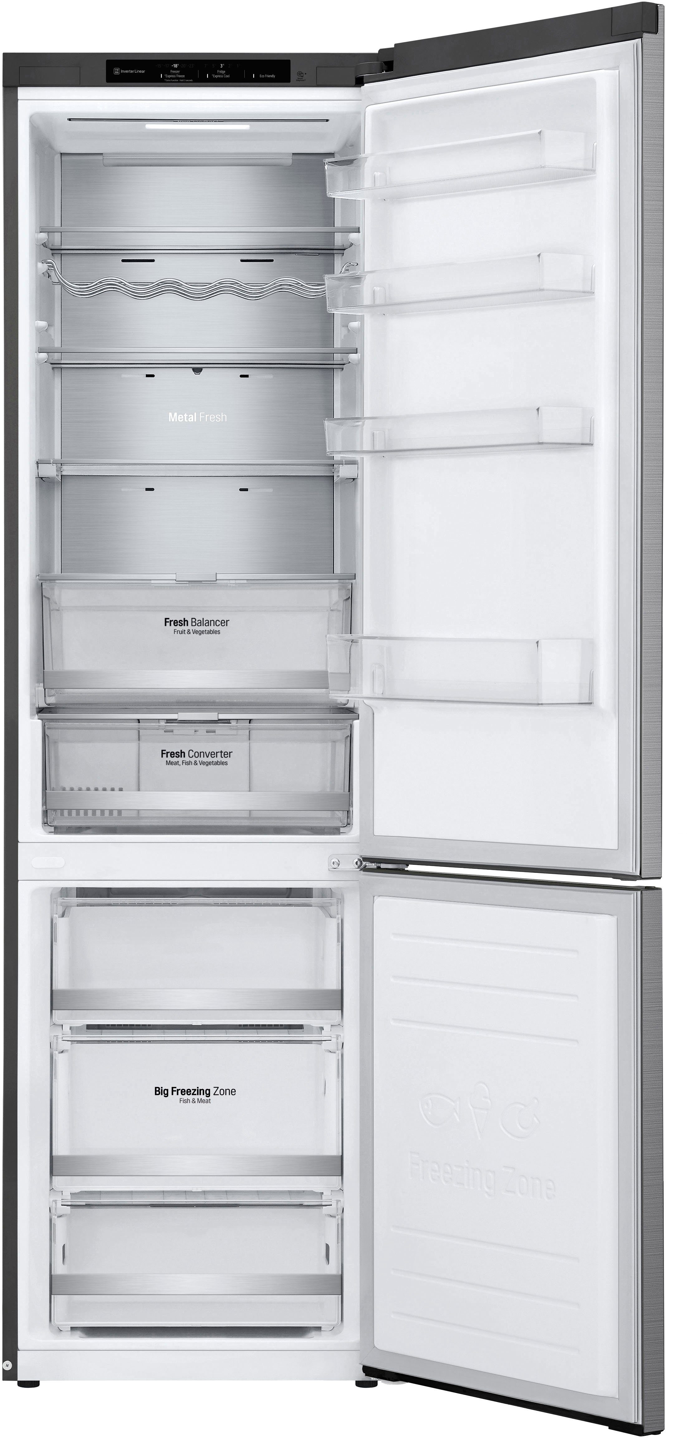 LG Kühl-/Gefrierkombination GBB72PZECN1, 203 cm hoch, 59,5 cm breit
