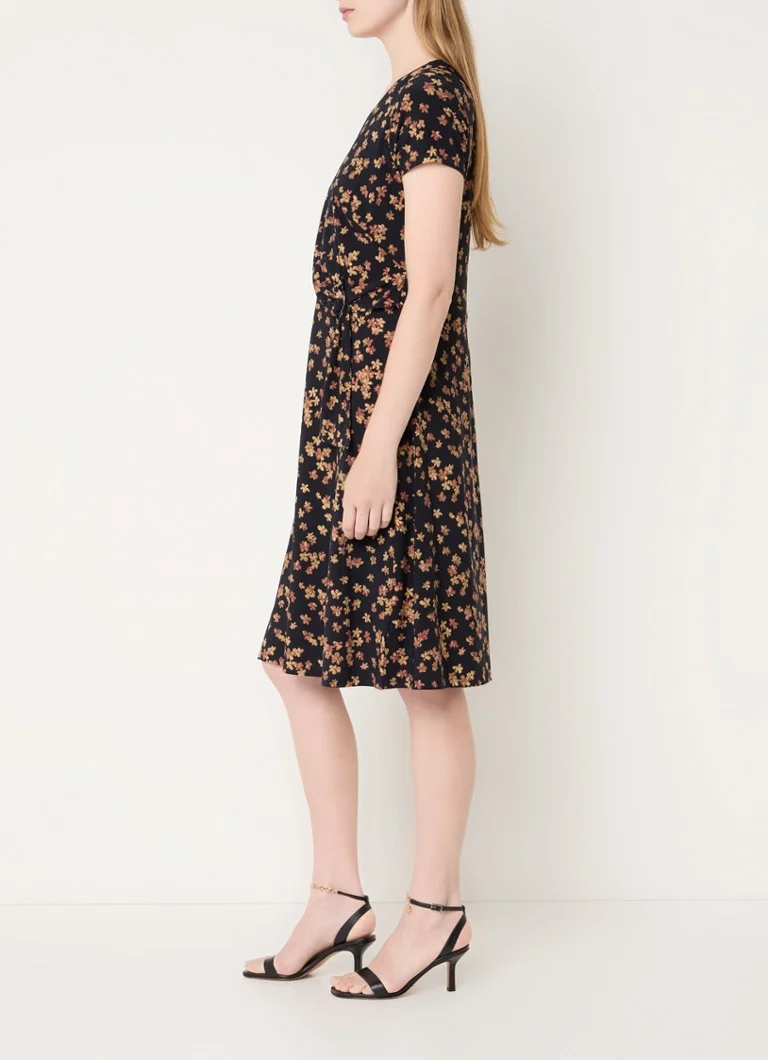 Rochie mini cu imprimeu floral și decolteu în V Ralph Lauren
