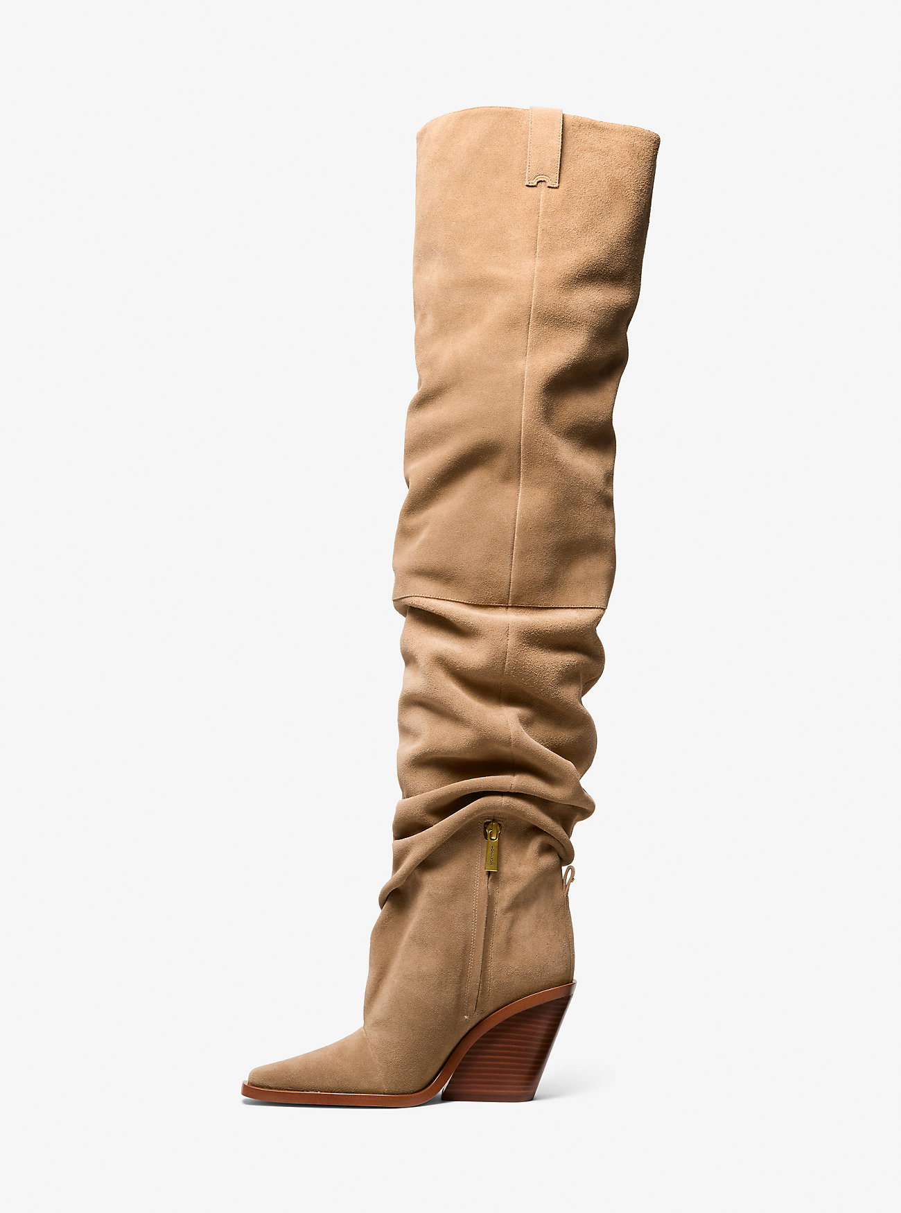 Noemie Suede Over-the-Knee Boot - HUSK