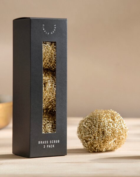 Simple Goods Brass Scrub 3er Pack Reinigungsbürste