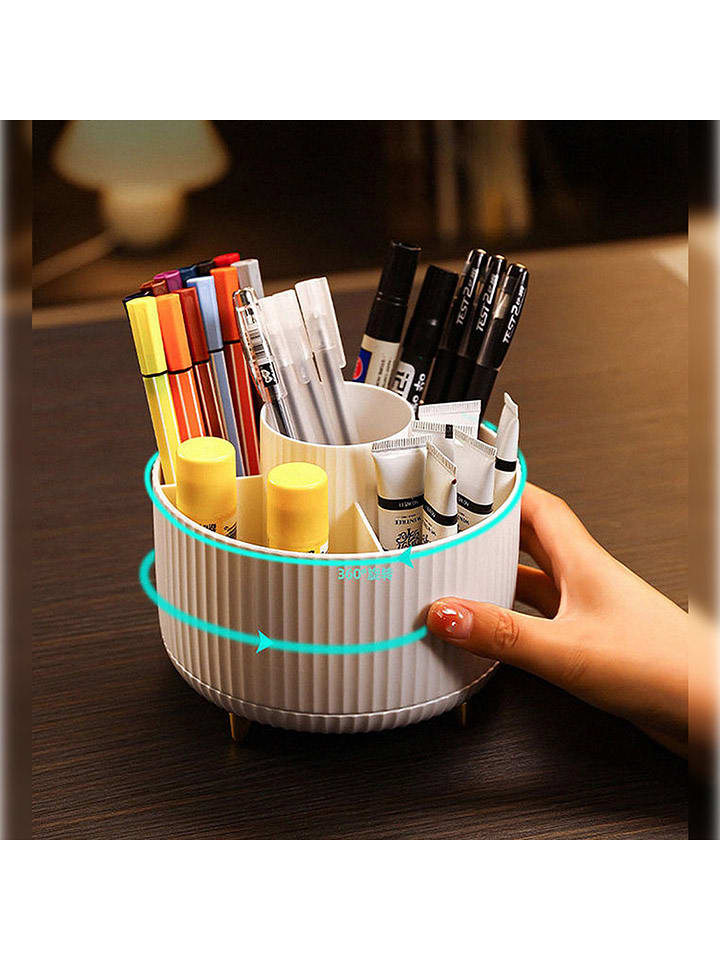 Joybos Makeup-Organizer in Weiß - (H)12,5 x Ø 15 cm günstig kaufen onesize