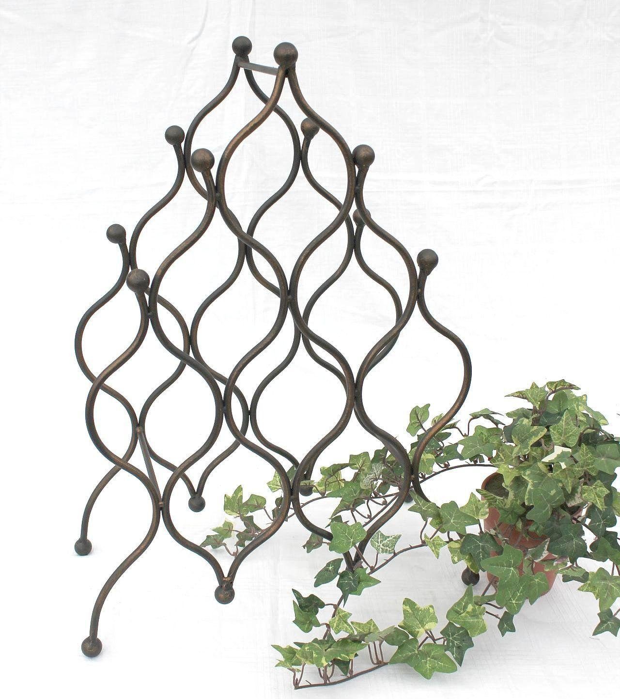 DanDiBo Weinregal Weinregal Pyramide aus Metall für 8 Flaschen JD130406 Flaschenhalter 50 cm Flaschenregal