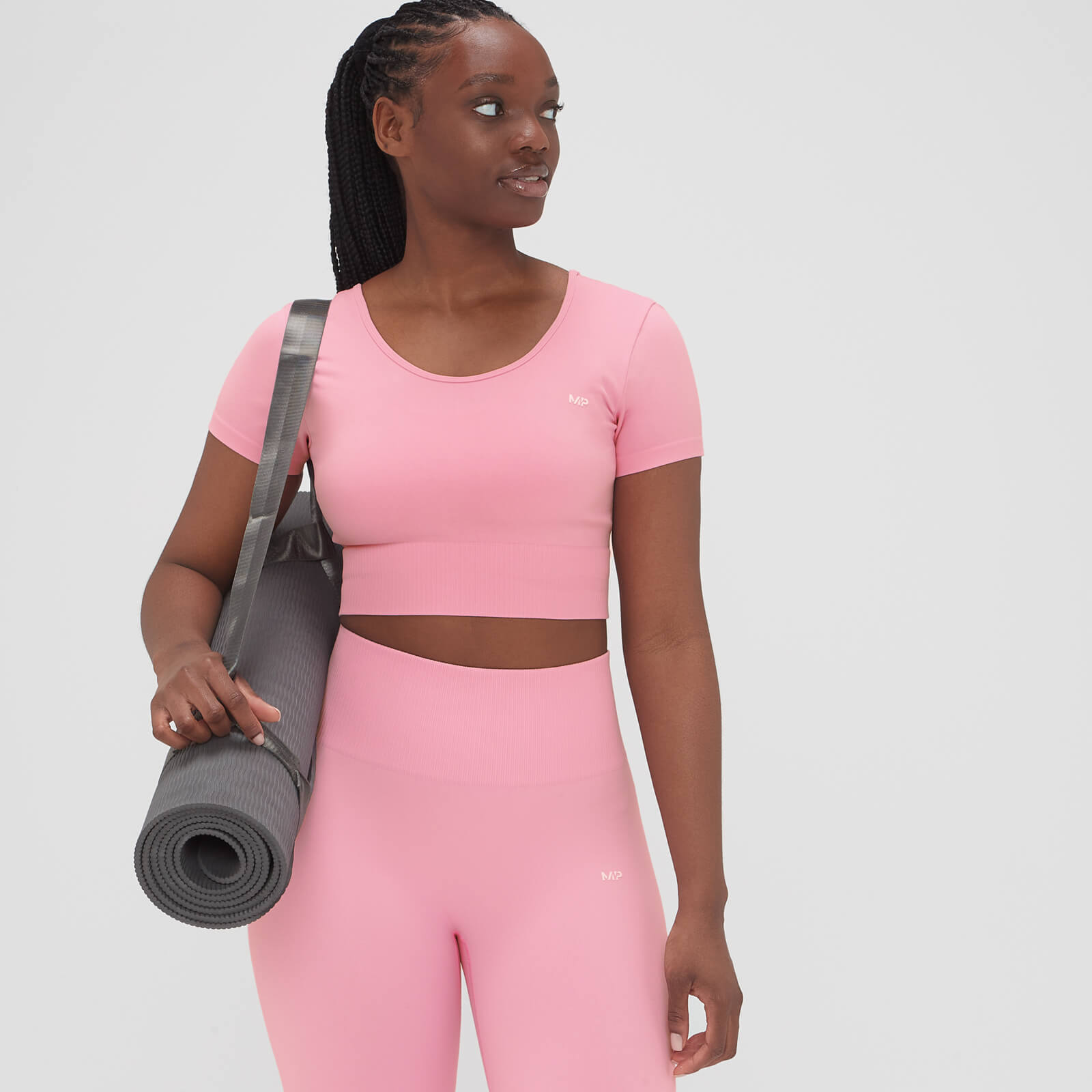 Crop top sans coutures MP Composure pour femmes – Rose fleur