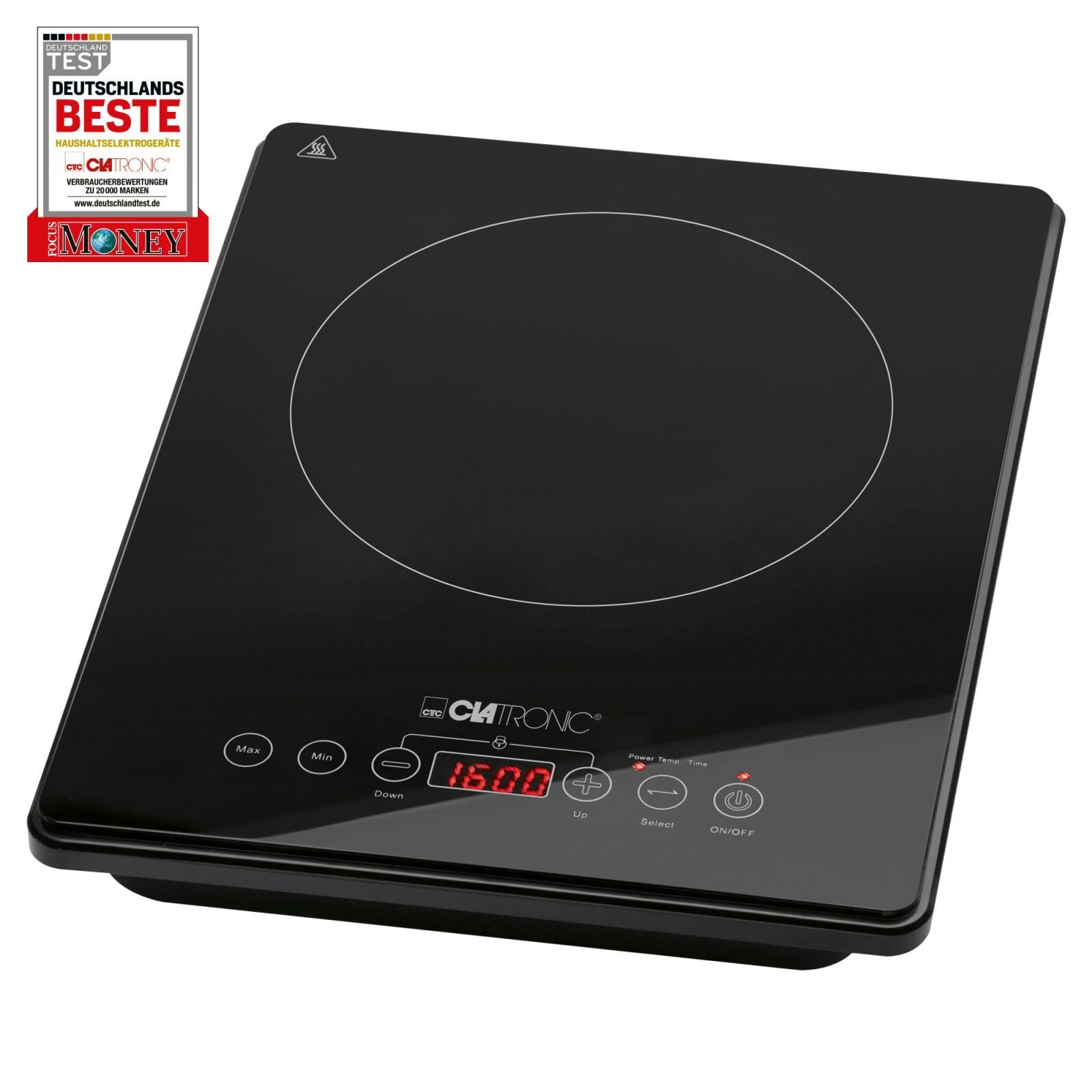 CLATRONIC Einzelkochplatte CLATRONIC Kochplatte Einzelkochplatte Induktion-Platte 2000 W EKI 3569