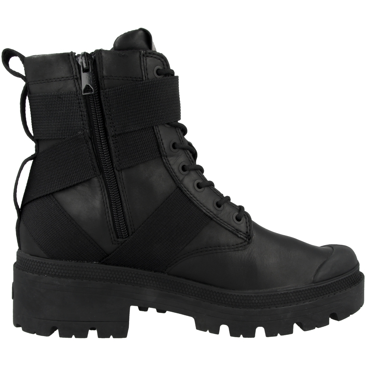 Palladium Pallabase Tact STR Leather Schnürboots schwarz