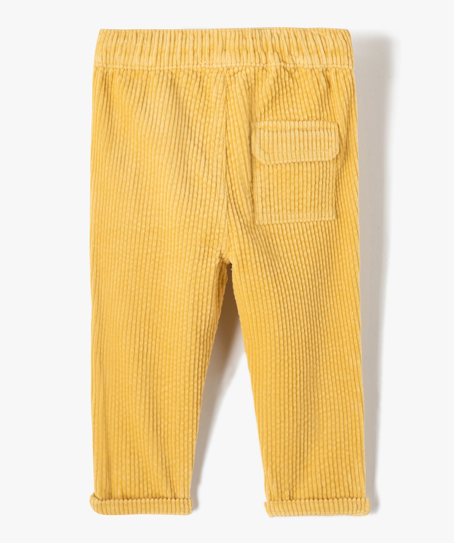 Pantalon bébé Garçon en velours ctelé à taille élast... jaune | GEMO