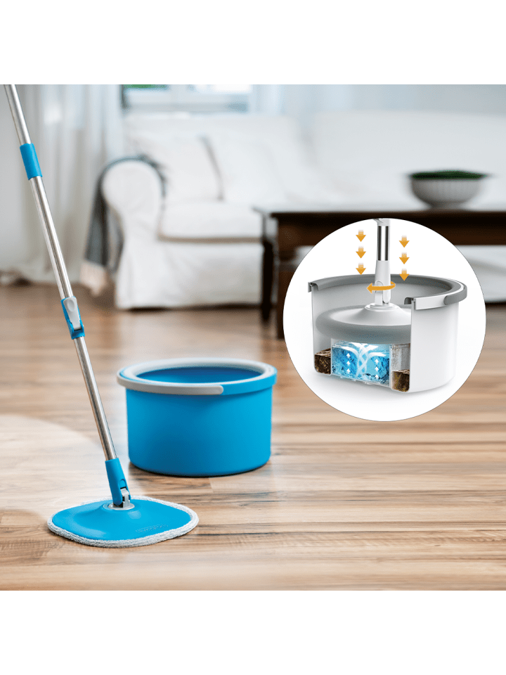 Livington Mop Clean Water Spin Mop in Blau günstig kaufen onesize