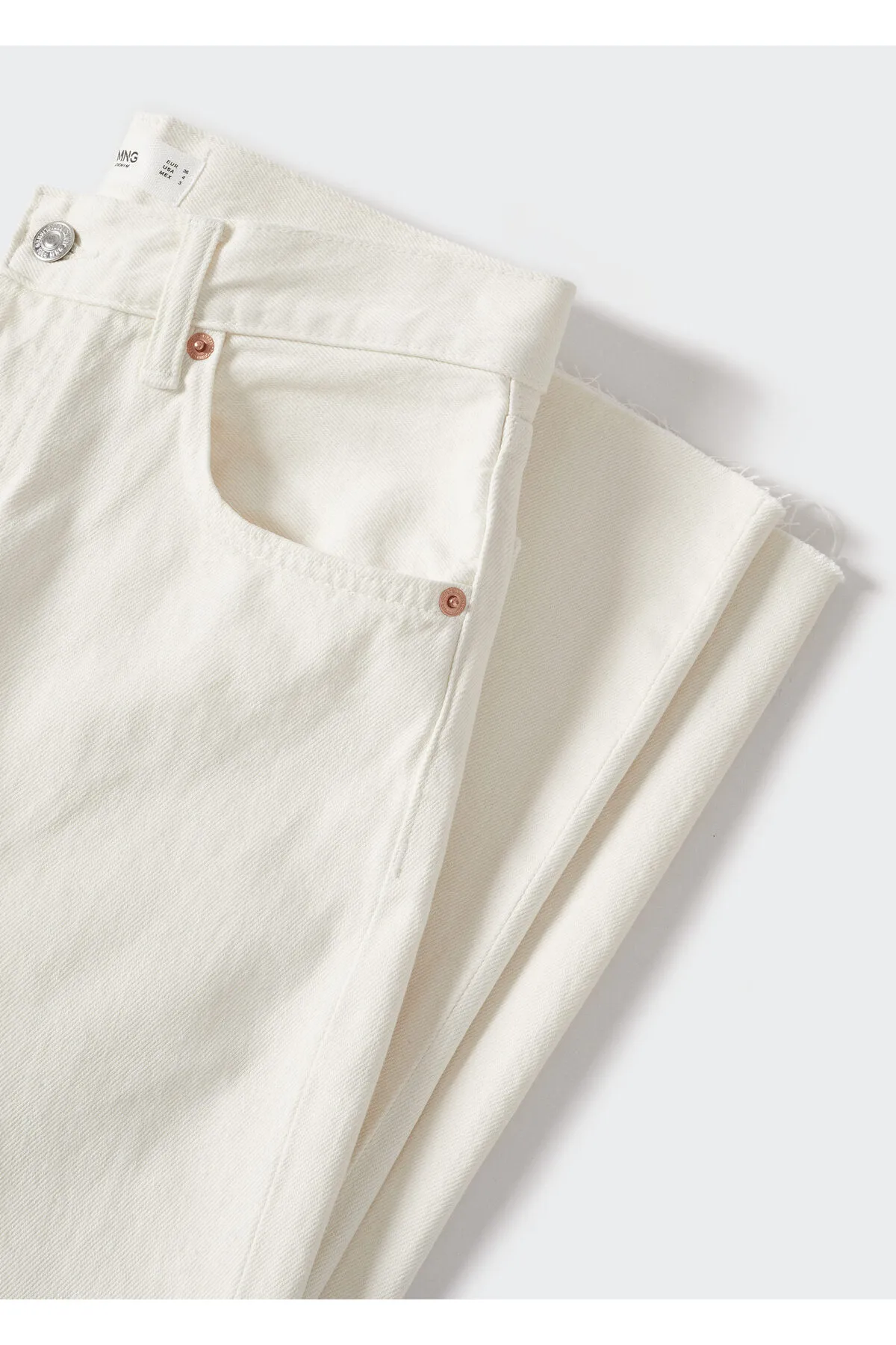 MANGO  Ecru Damenjeans 37083834