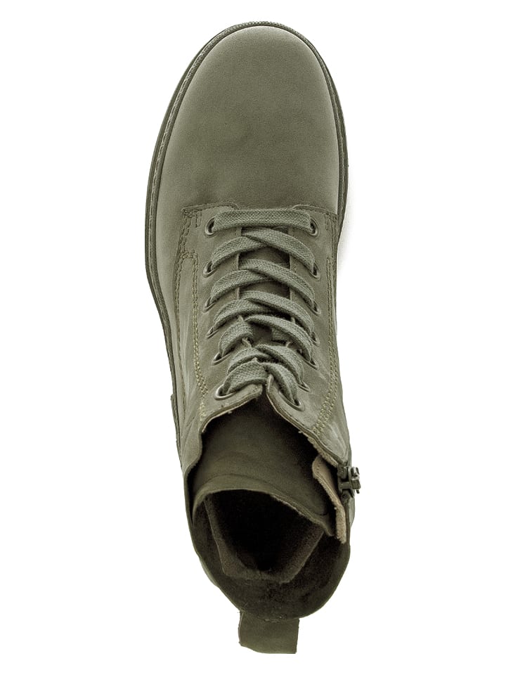 Gabor Leder-Boots in Khaki günstig kaufen
