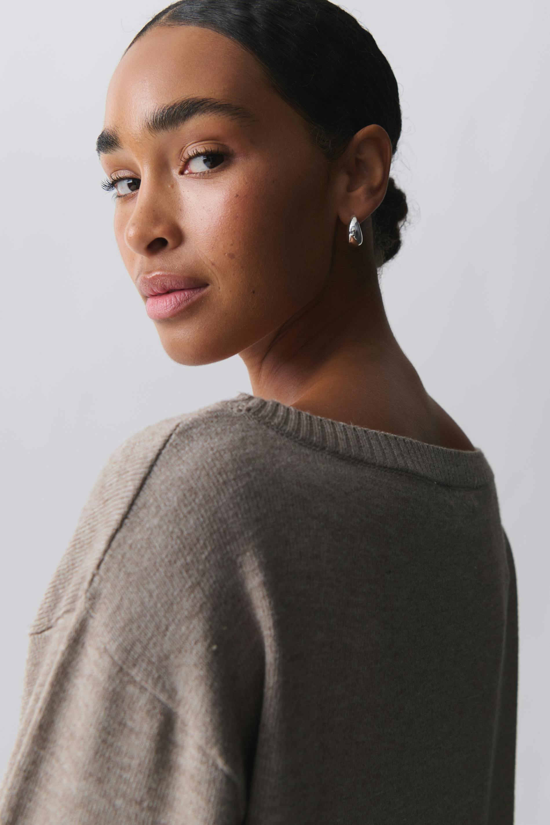 Knitted boatneck top