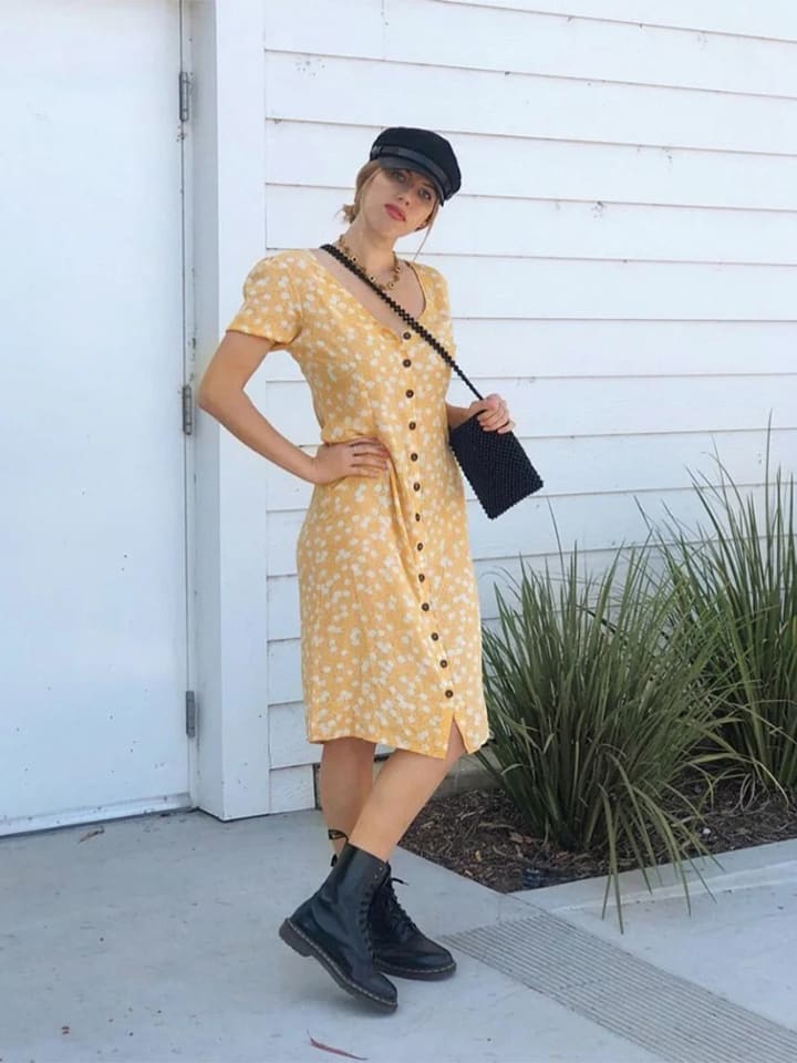 Dr. Martens Leder-Boots in Schwarz günstig kaufen