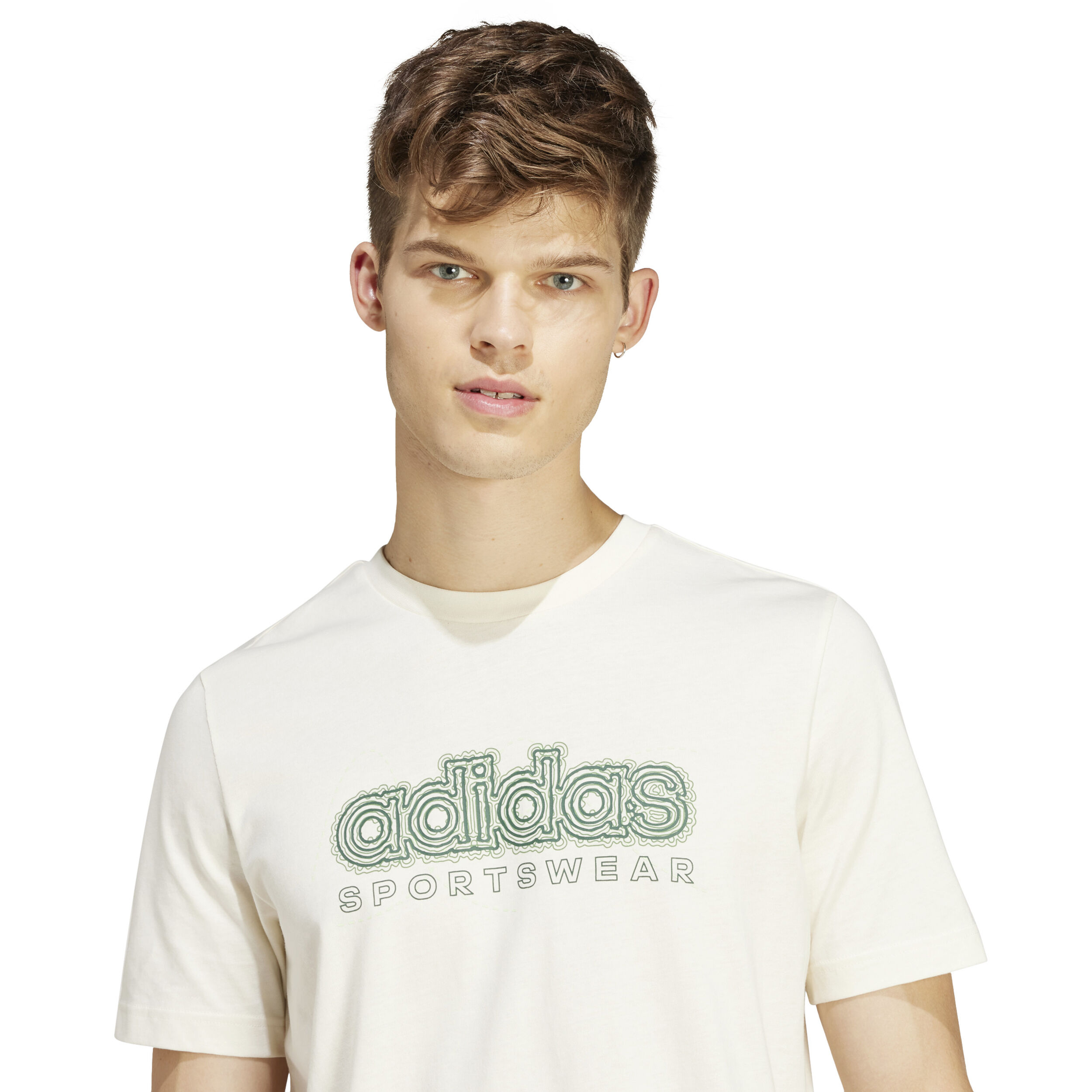 Growth SPW T-Shirt Herren - Weiß, Oliv