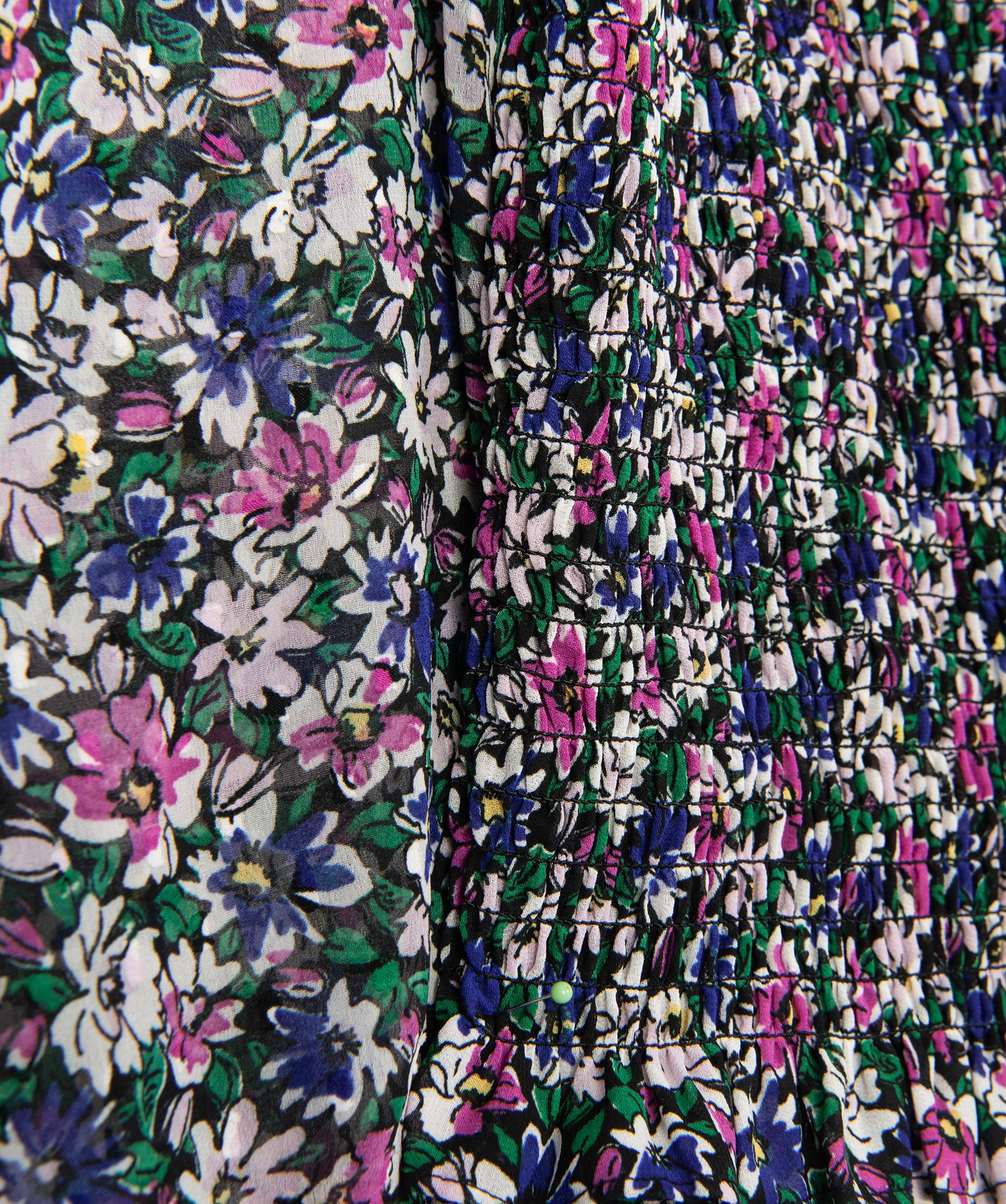 Blouse femme smockée à motifs fleuris – LuluCastagnette imprime | GEMO