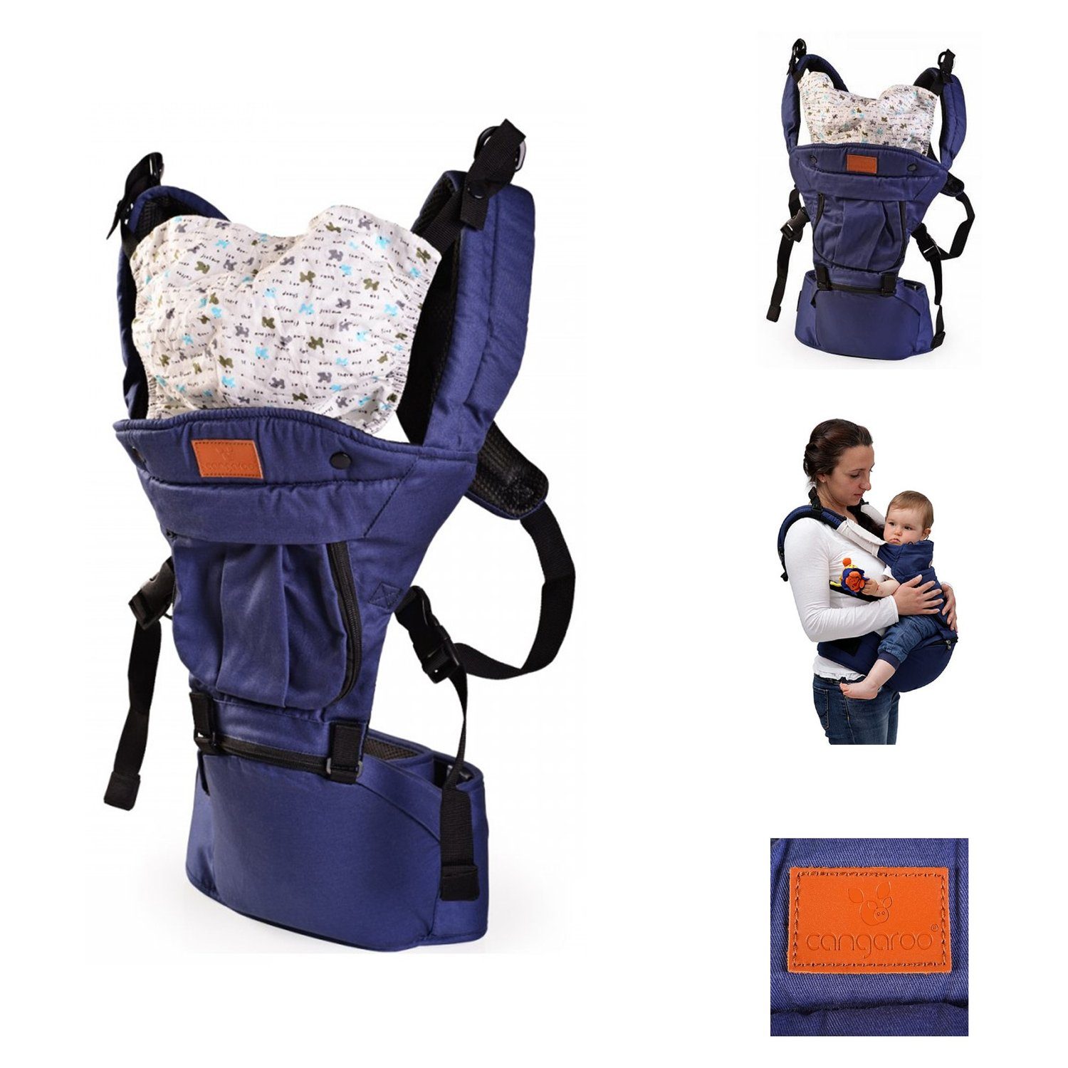 Moni Babytrage Babytrage Skyline, für Ihr Kind von 6 Monaten bis 3 Jahre, ergonomischer Sitz