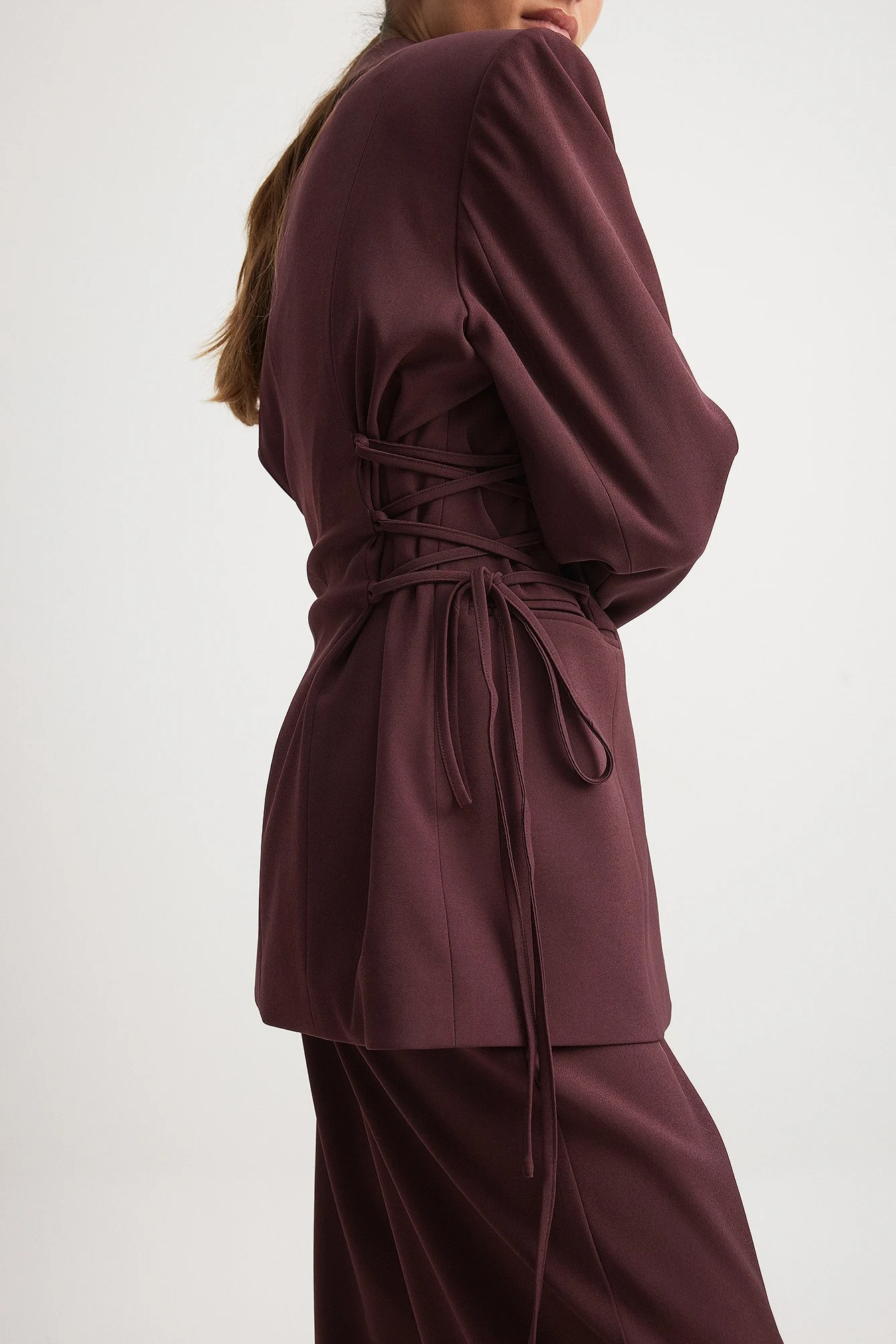 Blazer mit Schnürdetails