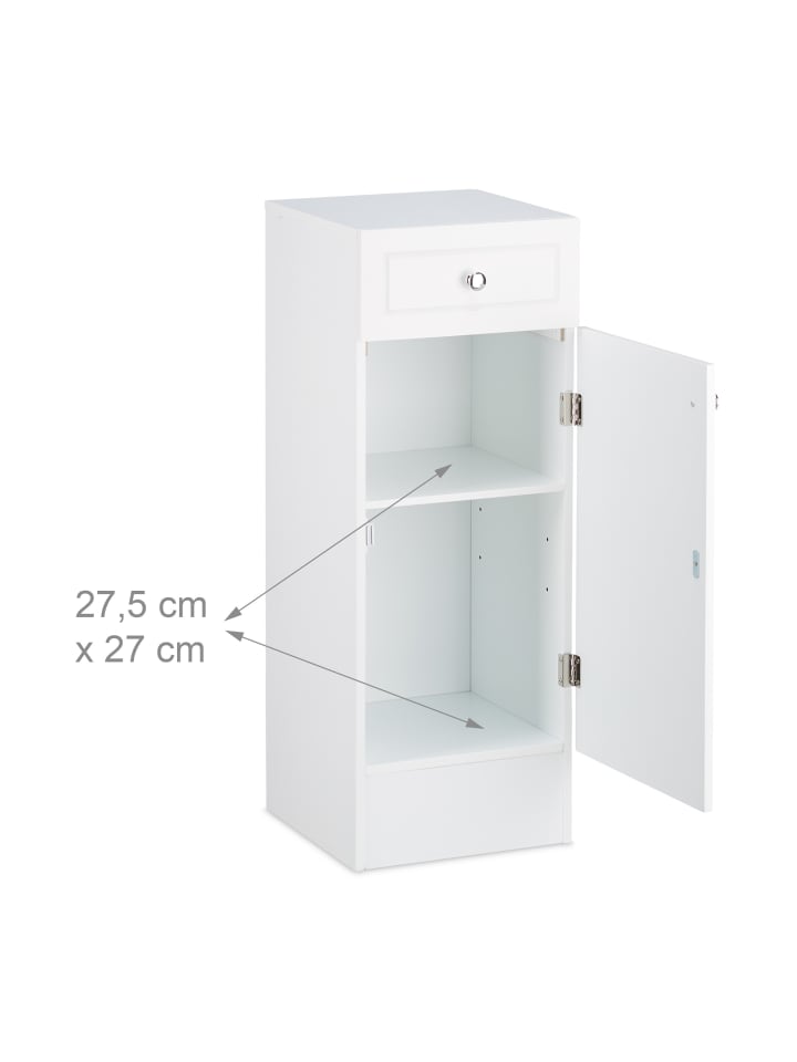 relaxdays Badschrank in Weiß - (B)30,5 x (H)80 x (T)30,5 cm günstig kaufen onesize