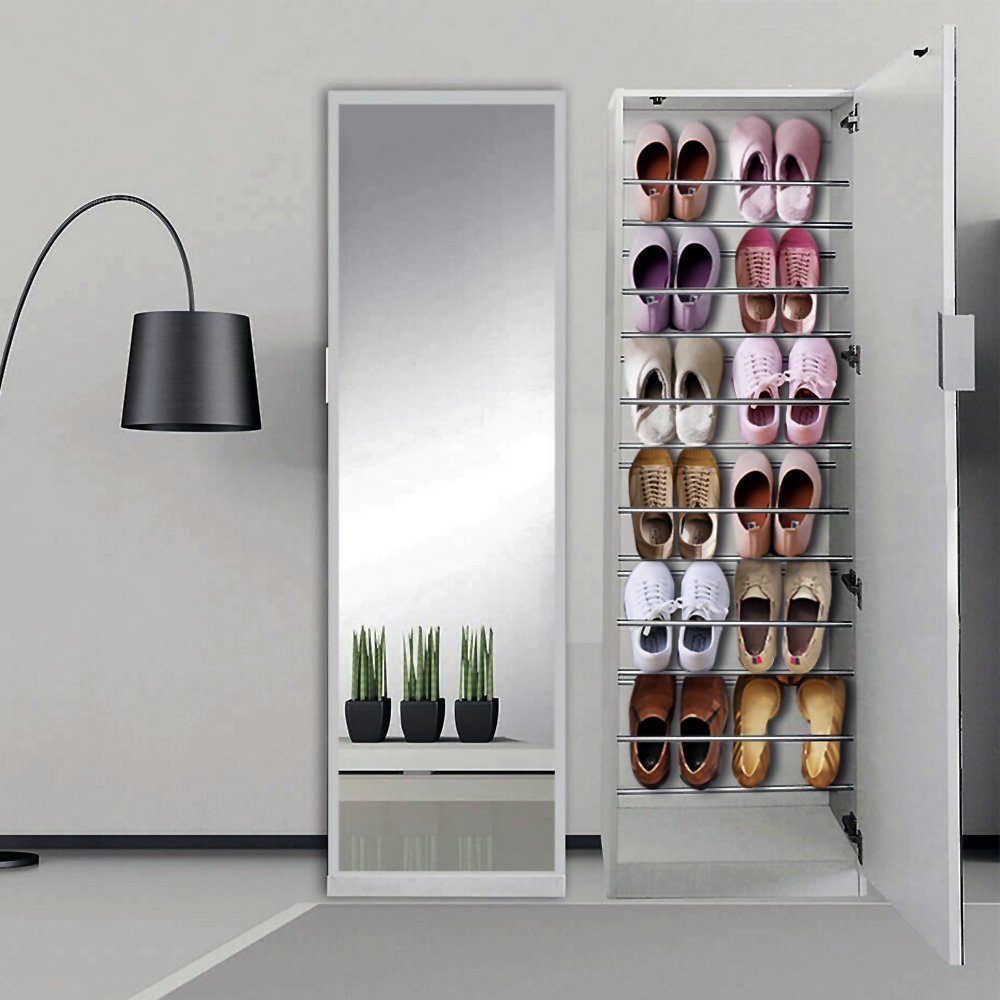 Mucola Schuhschrank Garderobenschrank Schuhschrank Schuhregal Schuhkommode Schuhablage (1-St., Premium-Schuhschrank) Verbesserte Robustheit dank stabiler Spanplatten