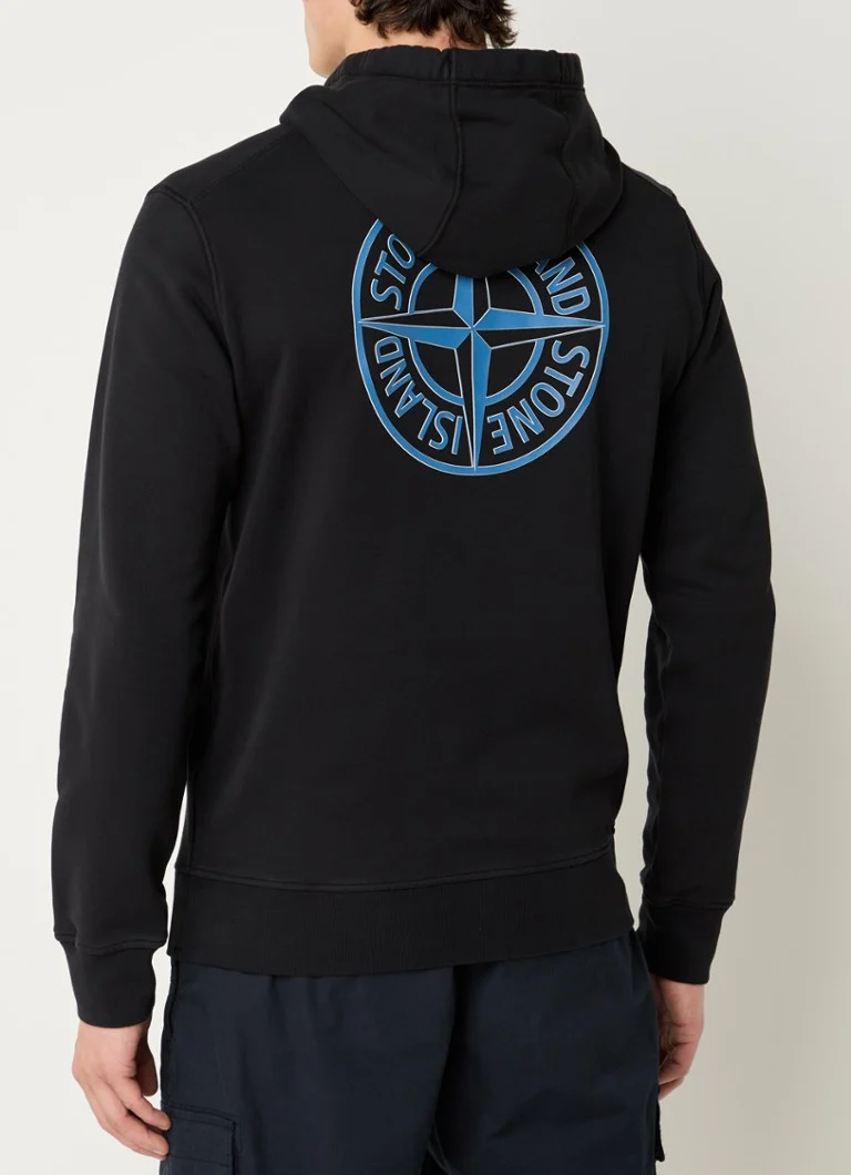 Stone Island 66283 hoodie with logo and back print