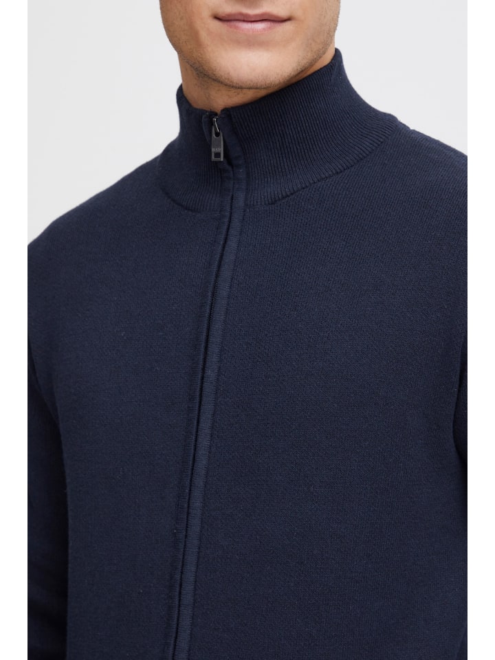 !SOLID Strickjacke SDKayne 21301053-ME  Coole Strickjacke mit Logo-Patch in Blau günstig kaufen