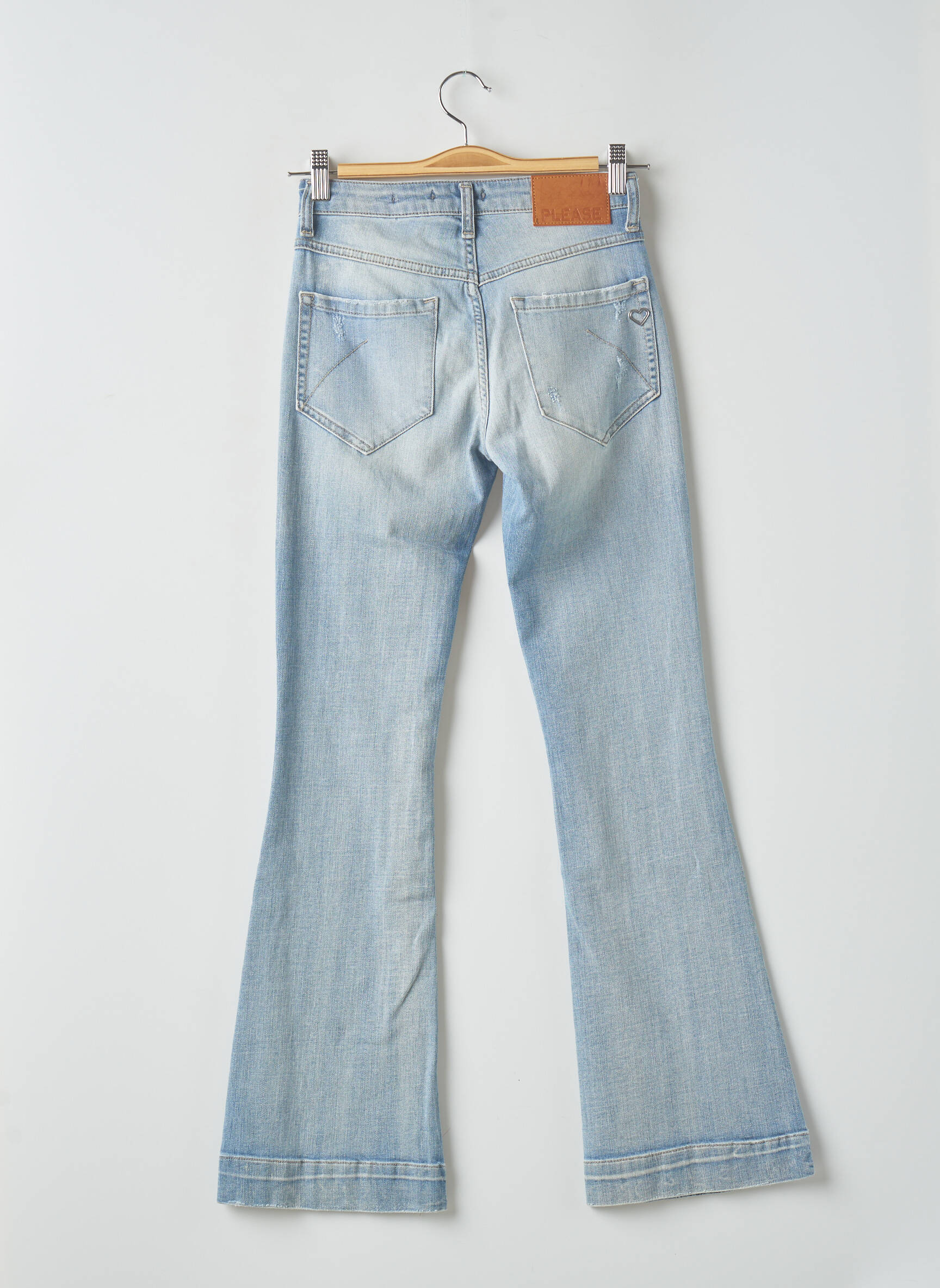 Please Jean Flare Femme couleur bleu