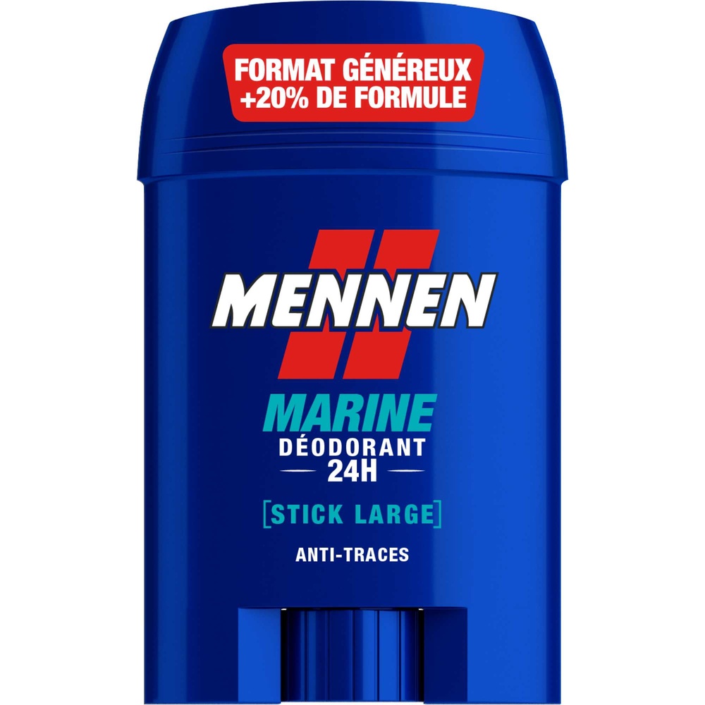 mennen MARINE Deodorant homme 24H stick large sans alcool anti traces