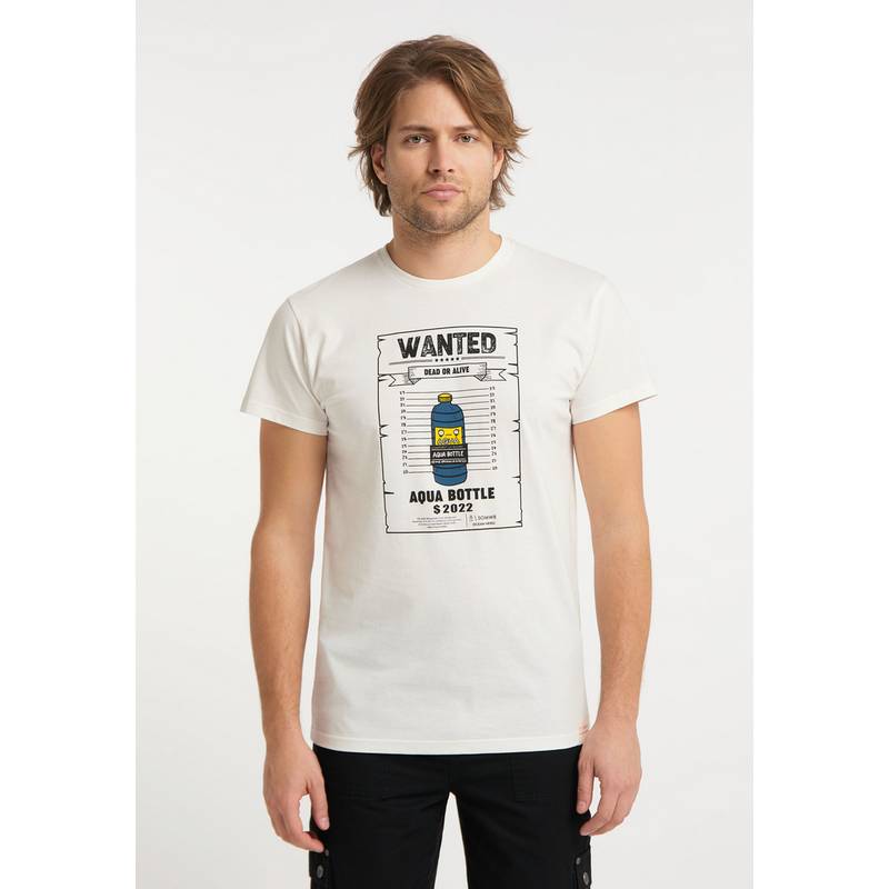 SOMWR T-Shirt With Aqua Bottle Print T-Shirt Herren