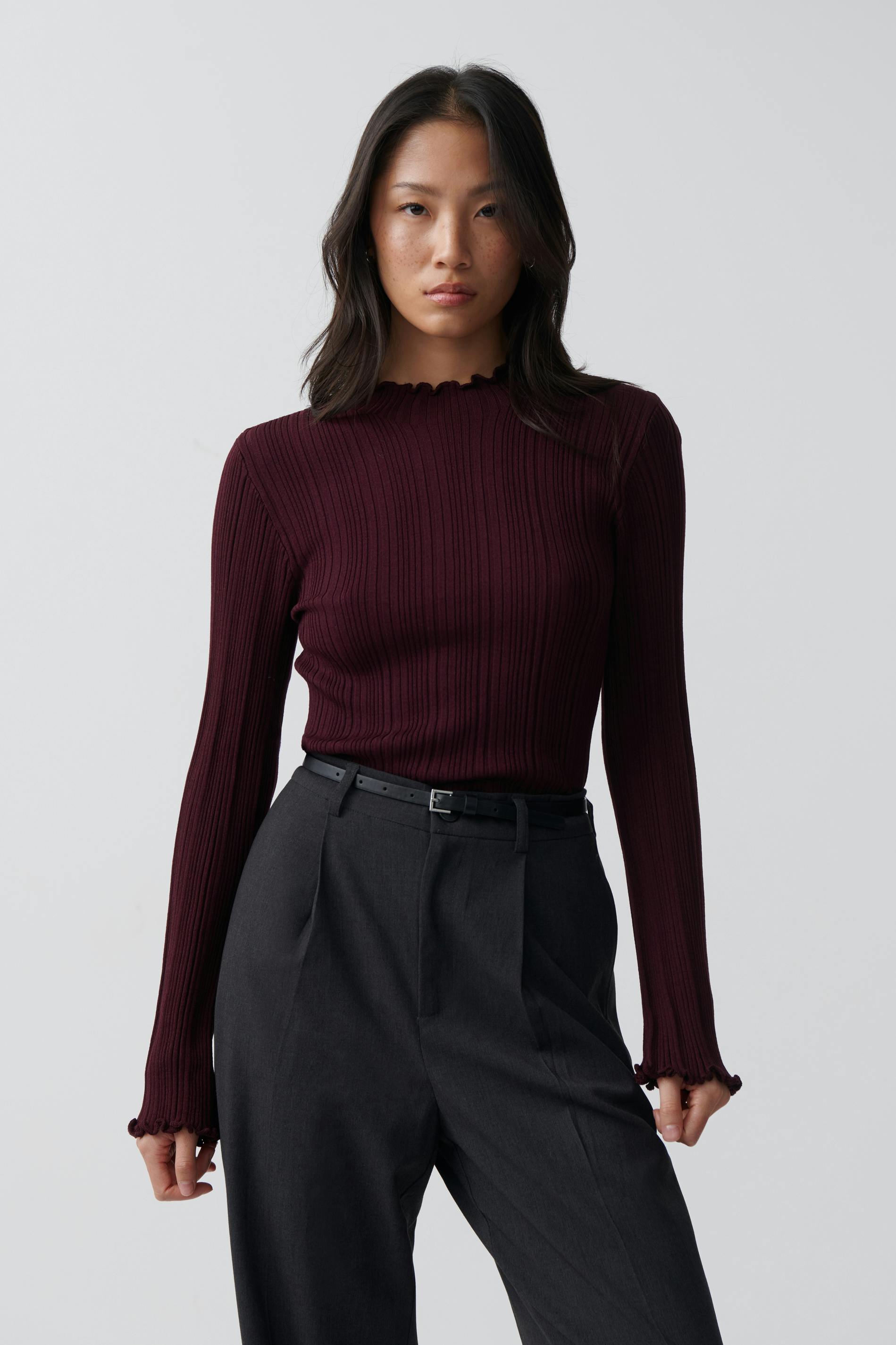 Knitted babylock top