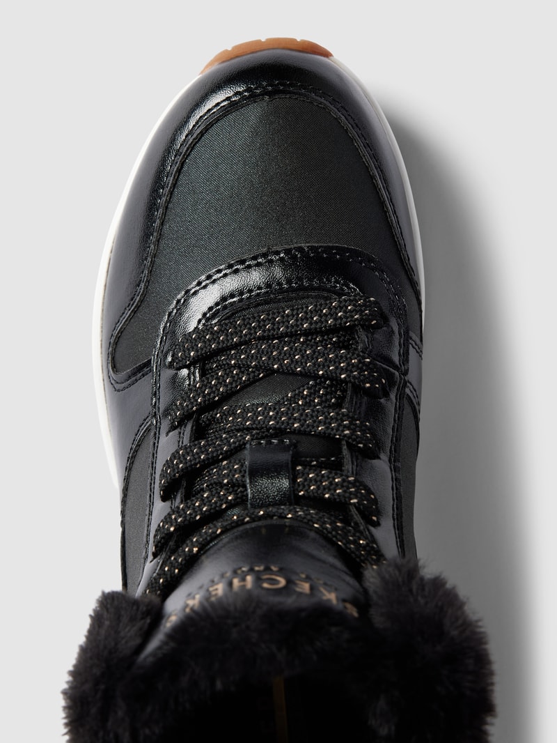 High Top Sneaker mit Label-Details Modell 'UNO - COZY ON AIR' in schwarz