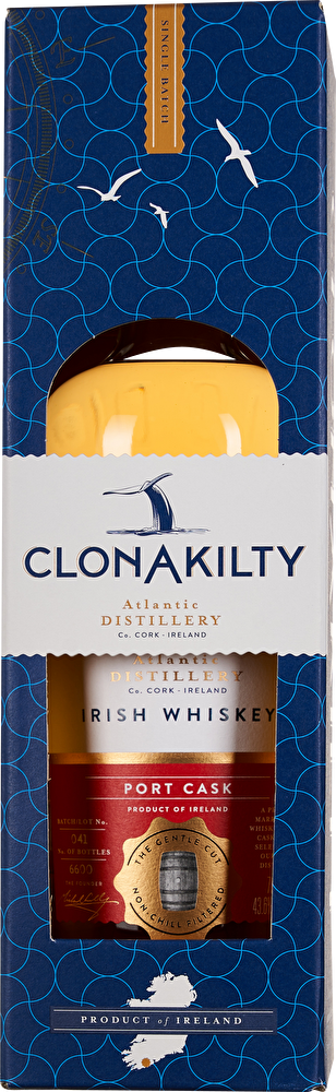 Clonakilty Irish Whiskey Port Cask Finish 0,7 Liter im Geschenkkarton