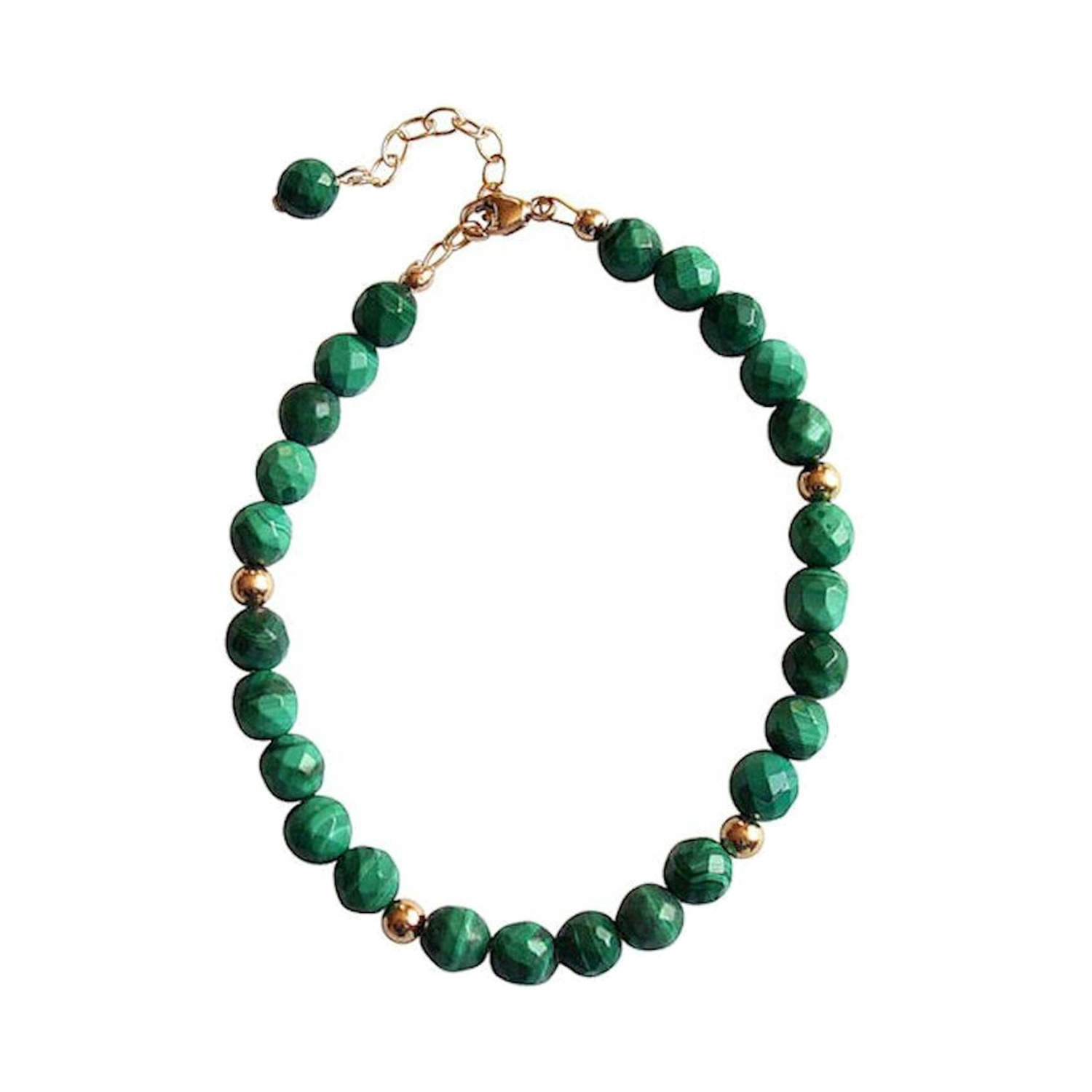 Armband 'Malachit - Facettiert'
