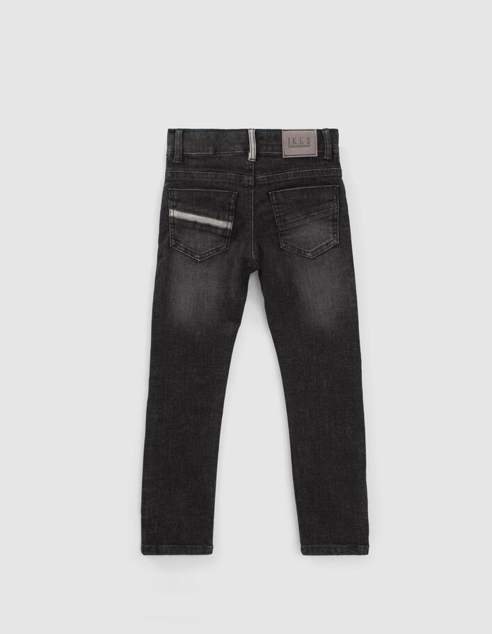 Jean SLIM gris ultra-résistant avec print garçon