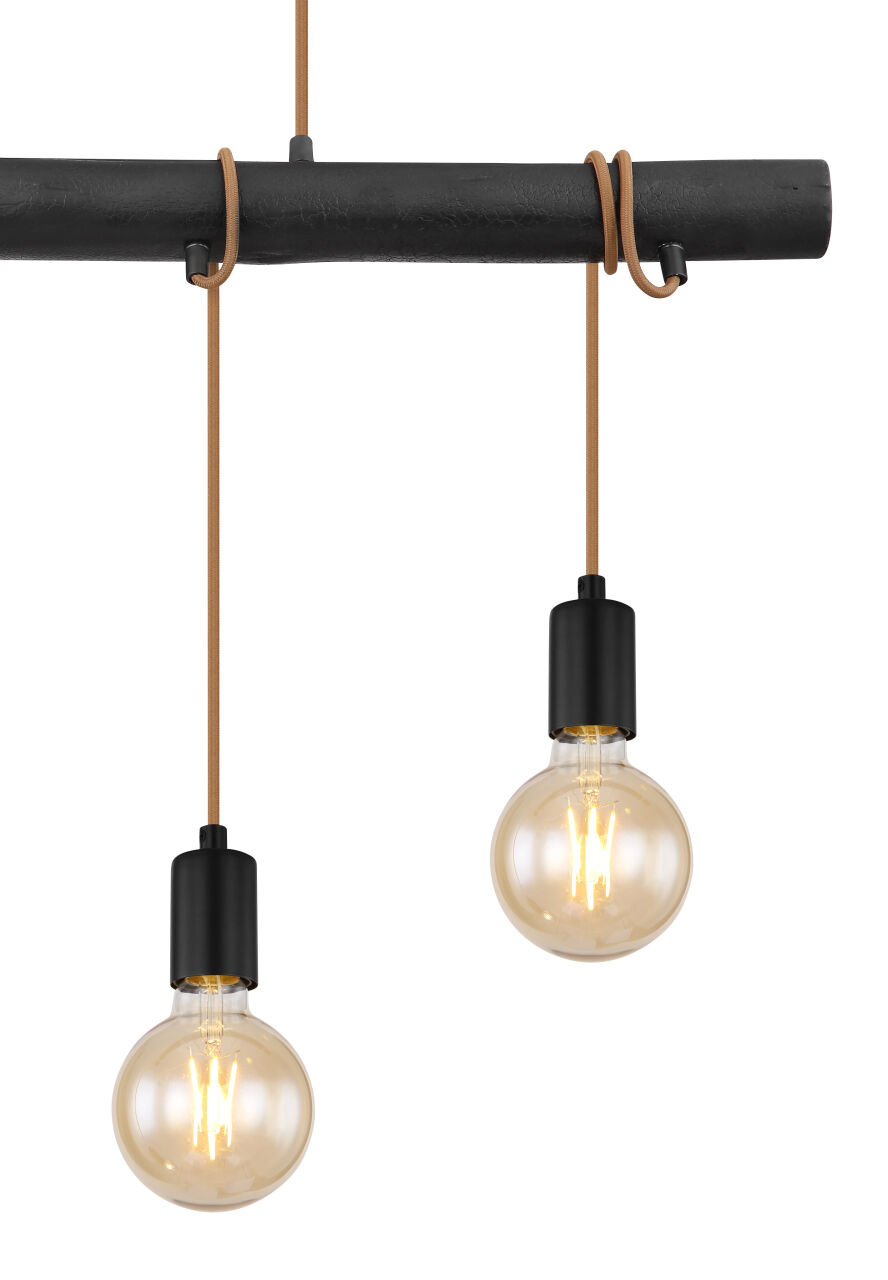 Globo Lighting - LEO - Hängeleuchte Metall schwarz matt, 4x E27