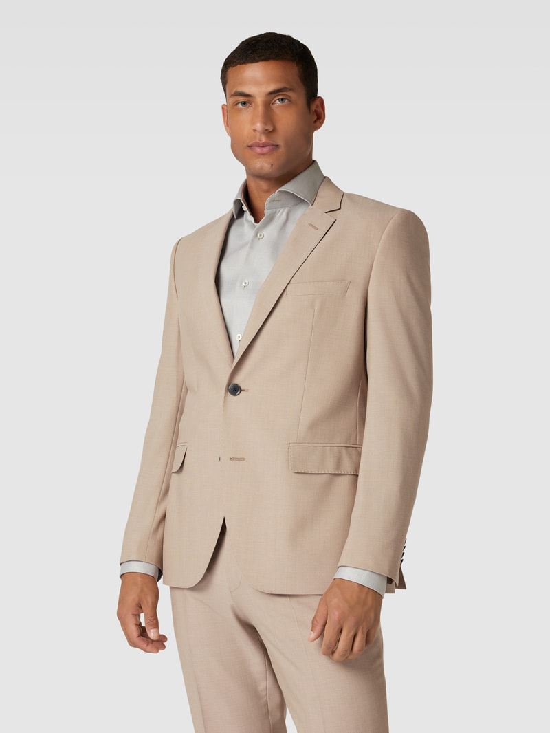 2-Knopf-Sakko mit Woll-Anteil Modell 'Jasper' in beige