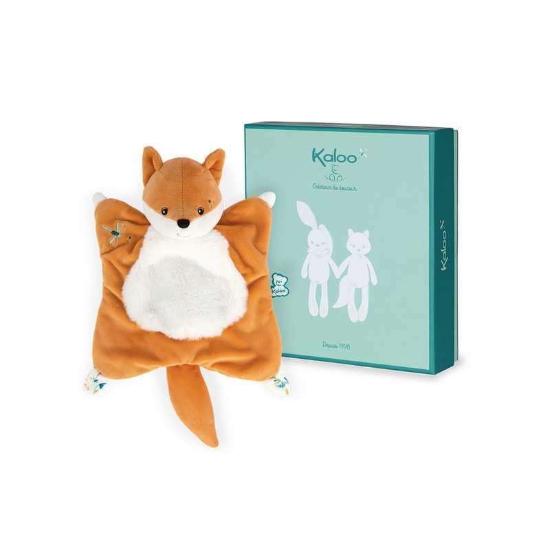 Doudou carré Léonard le renard Fripons 20 cm Kaloo