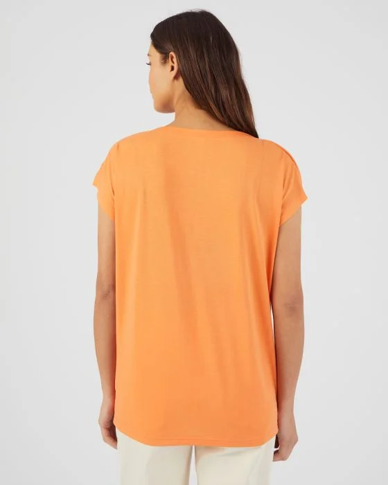 Tee-shirt col bateau uni et imprimé Climatyl